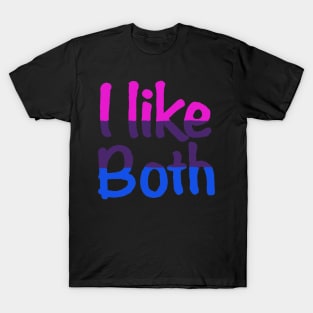 I like both bisexual pride T-Shirt